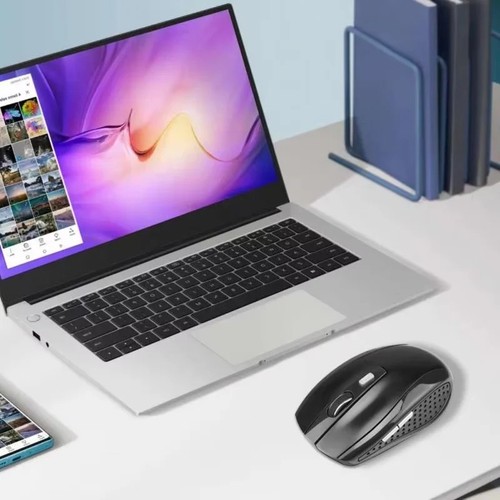 Portable Wireless Mouse, 2.4GHz Silent with USB Receiver, Optical USB Mouse - 第 2/8 張圖片