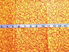 5/8 yd Cotton Fabric by Kim Schaefer for Andover Fabrics Bright Yellow