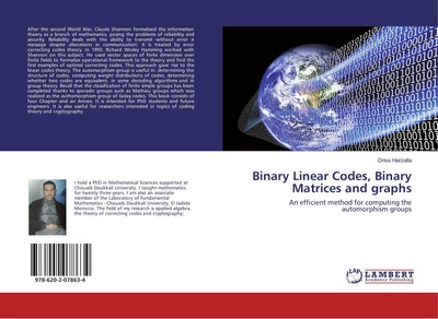 Binary Linear Codes, Binary Matrices and graphs | Driss Harzalla | Englisch