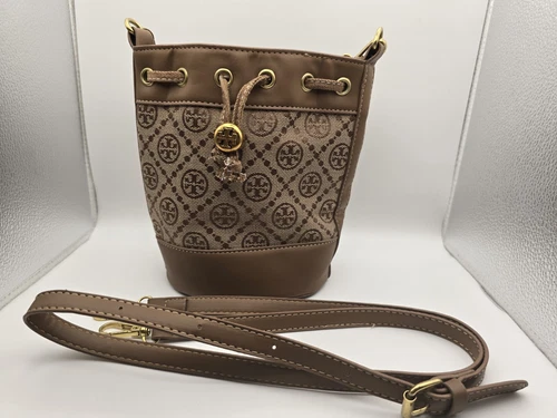 Tory Burch T Monogram MINI BORSA A SECCHIELLO IN CINIGLIA