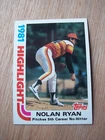 1982 Topps baseball Nolan Ryan Highlight card #5 NM