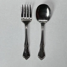 Toddletime Stainless By Oneida Baby Infant Fork And Spoon Set Flatware Utensils