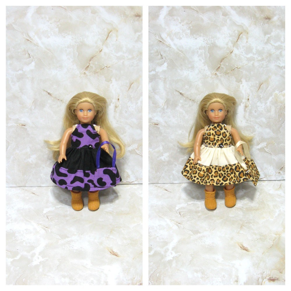 2 Dresses Fits 6.5" American Girl Mini , Our Generation