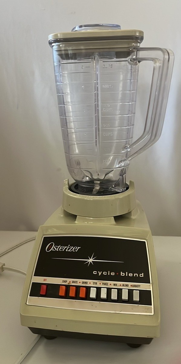 Vtg OSTERIZER 5 Cup Beige Blender, 8 Speed , Service No. 867-16L