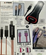 Lot of 6 Charging Cables  Adapter   Type  C, Micro USB, HDMI Adapter, Chargers