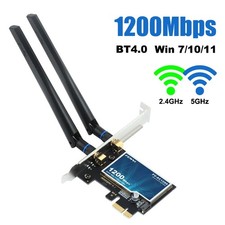 Fenvi AC1200 WiFi PCIe Card Dual Band Bluetooth 4.0 Wireless Adapter for Desktop