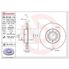 2x Bremsscheibe vorne für VW T-ROC A11 AC7 Touran 1T1 1T3 id92466