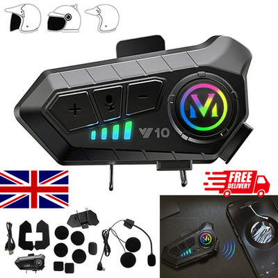 Motorrad Kopfhörer Kabellos Bluetooth Motorrad Helm Headset Lautsprecher mit Mikrofon