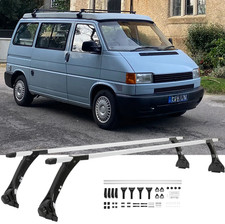 2x Abschließbare Dachträger Gepäckträger Querstangen Für VW T4 Transporter IV