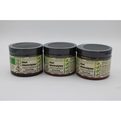 Santa Cruz Paleo Kiwi Electrolytes Powder 30 Servings 4.4oz 3 Pack Exp 01/27