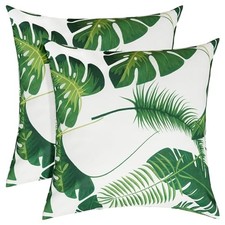 18x18 Decorative Pillow Covers Set of 2, 18" x 18" Pack of 2 Greenleaf