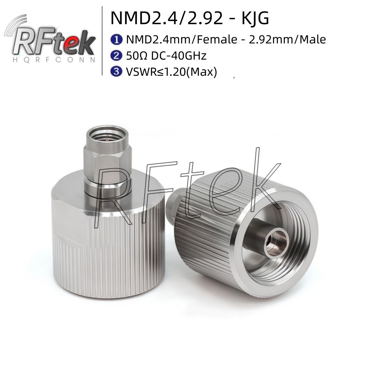 NMD 2.4mm Female To 2.92mm Male Vector Network Analyzer Adapter VNA Connector