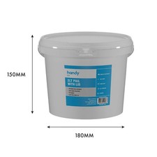 3x Handy 2.3L Pail Bucket with Lid