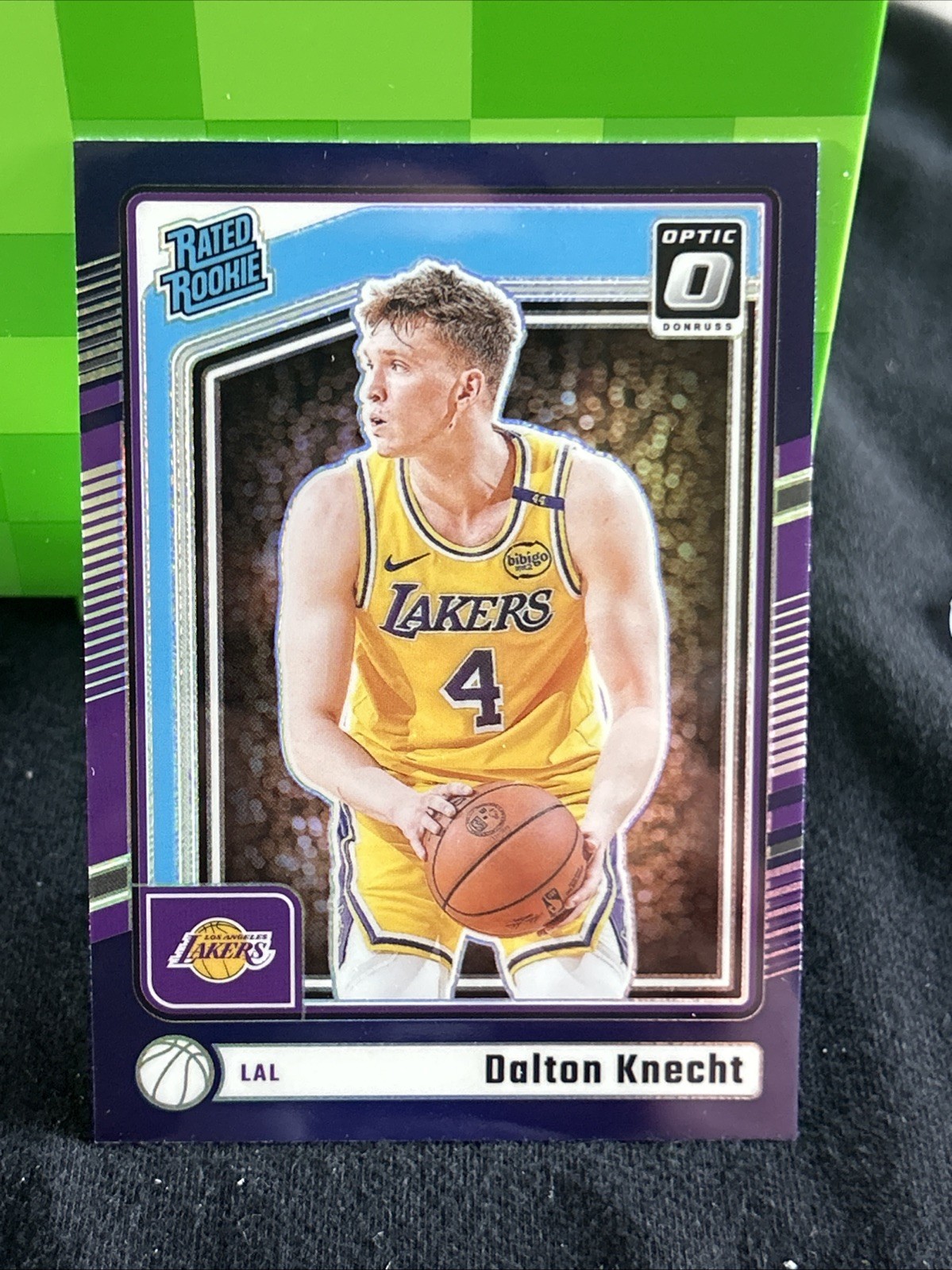 2024-25 Panini Donruss Optic #256 Dalton Knecht RC Rated Rookie Purple Shimmer