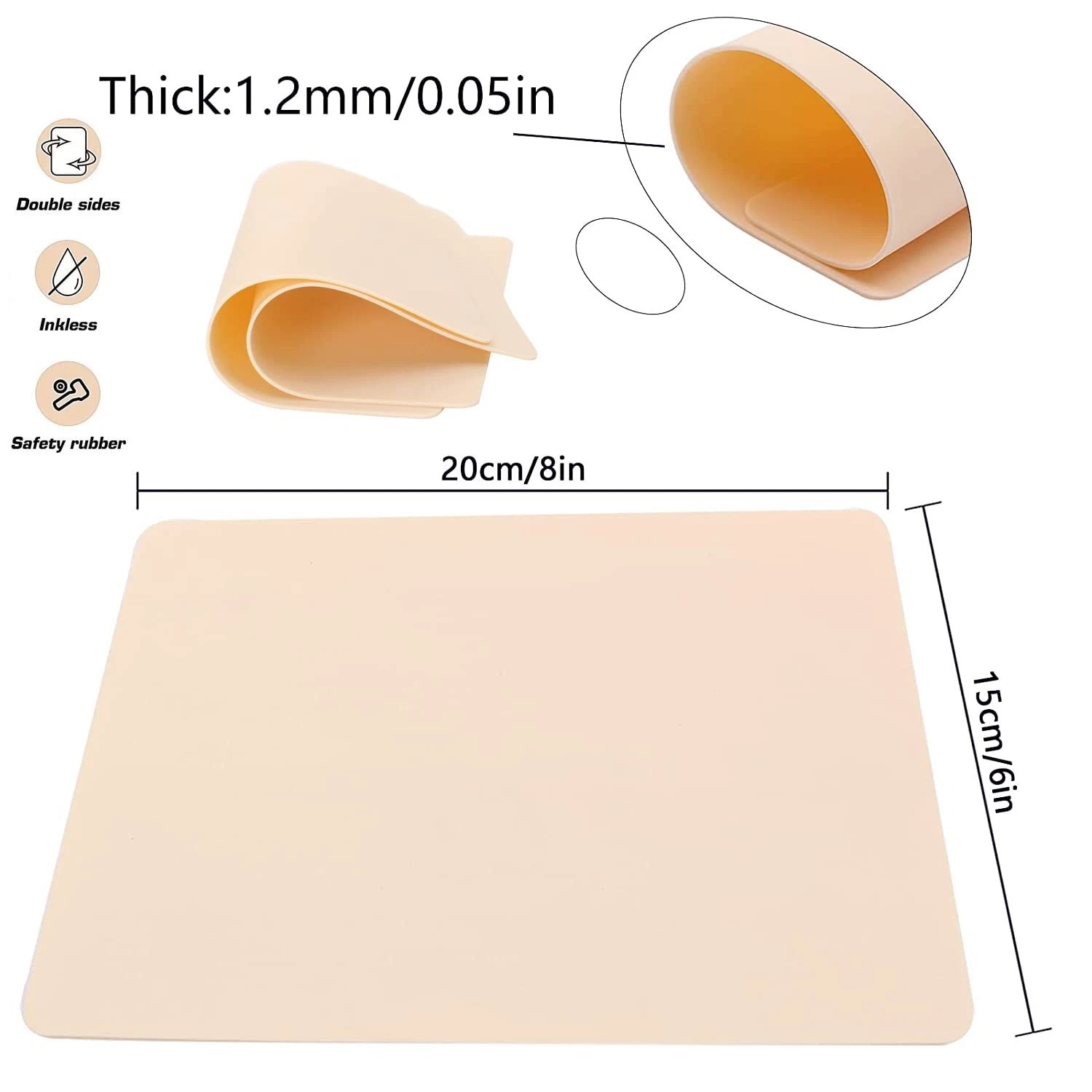 Durable Double-Sided Tattoo Skin Kit, 5 Pcs 8x6in for Microblading & More image 5