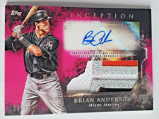 Brian Anderson 2018 Topps Inception Magenta 9/75 Autograph #IAP-BA Patch Auto SP