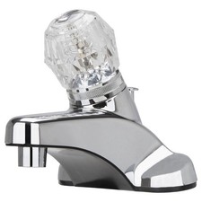 Boston Harbor PF4101S-P Lavatory Faucet, 1.5 gpm, 1-Handle, Plastic, Chrome Plat