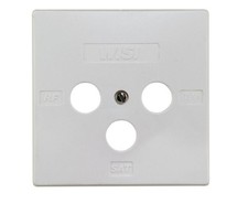 Wisi Abdeckung DD-Dosen, 3-Loch DW45 Abdeckrahmen beige Blende Abdeckrahmen