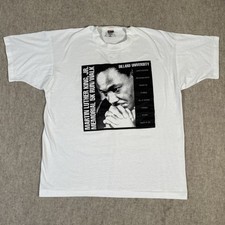 VTG Dillard University MLK Jr. 5K T-shirt Large? White USA Made Single Stitch