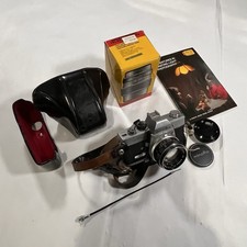 Minolta SRT 101 SLR Film Camera w/ 2 Lenses MC Rokkor-PF 55mm F1.7 Extras