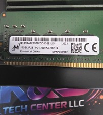 LOT OF 9 MICRON 16GB 2Rx8 PC4-3200AA MTA18ASF2G72PDZ-3G2E1UG ECC Server Memory