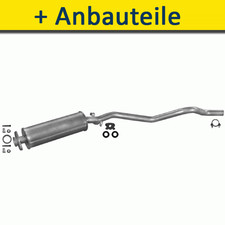 Mittelschalldämpfer mit Montagesatz für OPEL KADETT E KOMBI 1.7 D 1989-1991