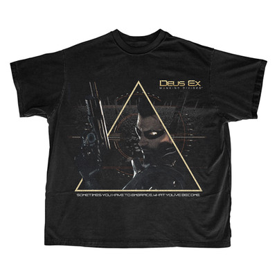 Deus Ex Mankind Divided T Shirt Cyberpunk Game Graphic Tee S-5XL