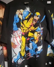 WOLVERINE ON A SHAKA HEAVYWEIGHT GARMET DYED T SHIRT "MODERN"