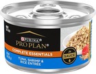 Purina Pro Plan Wet Cat Food Savor, Tuna Shrimp and Rice Entrée, 3-Ounce Can, Pa