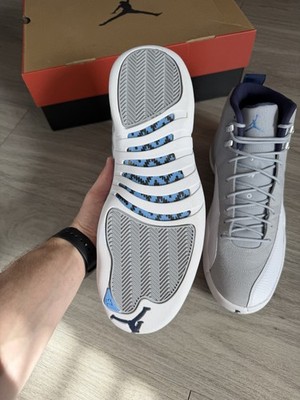Nike Air Jordan 12 University Blue 130690–007 OG XII Grey White UNC Mens 11.5 Buy Size 12 - Air Jordan 12 Retro Grey University Blue  main image 2