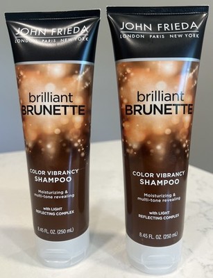 Lot 2 John  Frieda Brilliant Brunette Shampoo Multi-Tone Brown Moisturizing 8.45