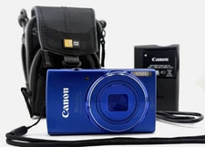 Canon PowerShot ELPH 150 IS 20MP 10x Optical Zoom Blue Digital Camera  *Tested* 