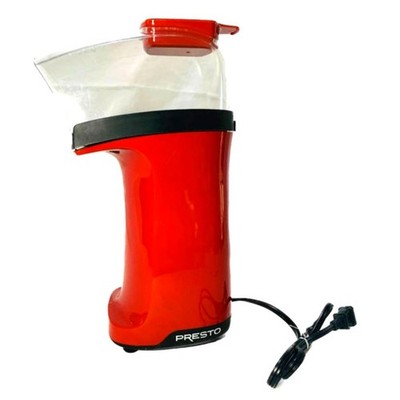 Presto Air Popcorn Popper Red W/ Measuring Cup Electric Maker Tested Continuous