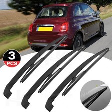 3x Heck Wischerarm hinten und Wischerblatt Scheibenwischer Set für FIAT 500 312