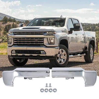 Chrome Steel Front Bumper For 2020-2023 Chevy Silverado 2500 HD W/O Senser Hole