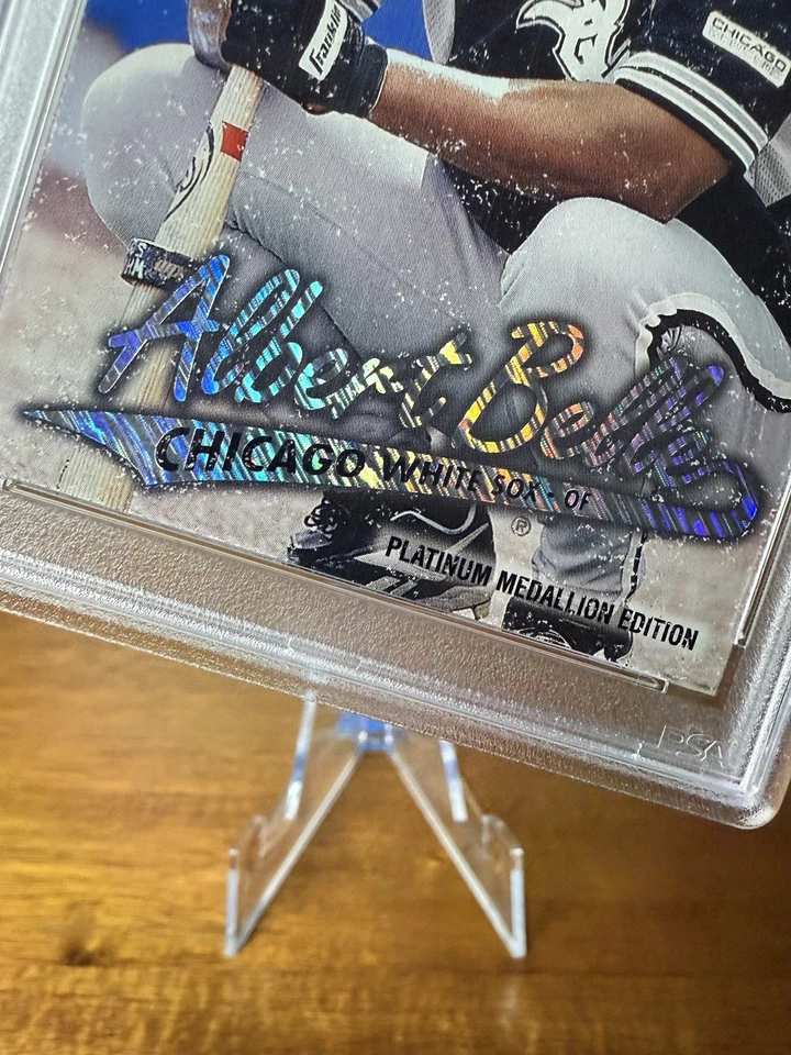 Tarjeta Albert Belle 1997 Fleer Ultra Platinum Medallion Edition #P411/100 PSA 5 Foto 3 de 4