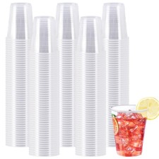 600 Pack 5 oz Clear Plastic Cups, Small Disposable Bathroom Cups
