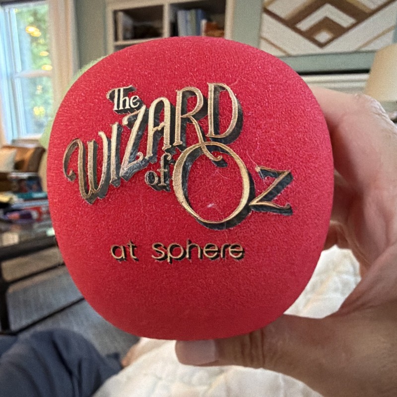 The Wizard of Oz at Las Vegas Sphere. Real prop used in the actual movie.