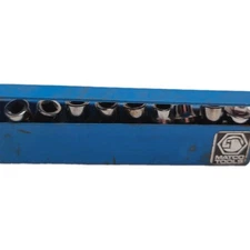 Matco & Powerbuilt Swivel Socket Lot 6pc 3/8" Dr 10-14mm Metric 6-Pt Used