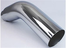 Different Trends CM-405099 Chrome 5"x23" Curved Tail Pipe Tip 4.00" Id / 5" Od