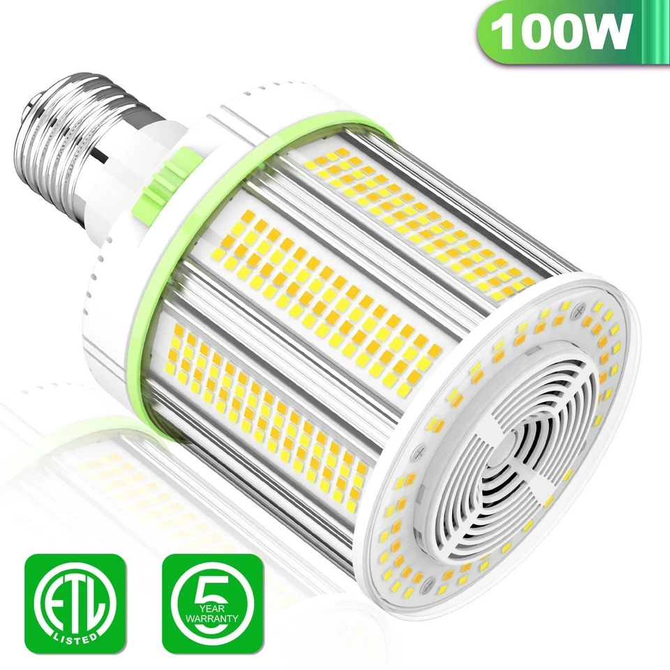 4500/5000/5700K LED Corn Light Bulb 100W 15000LM Outdoor Indoor Garage Warehouse - Image 4 of 4