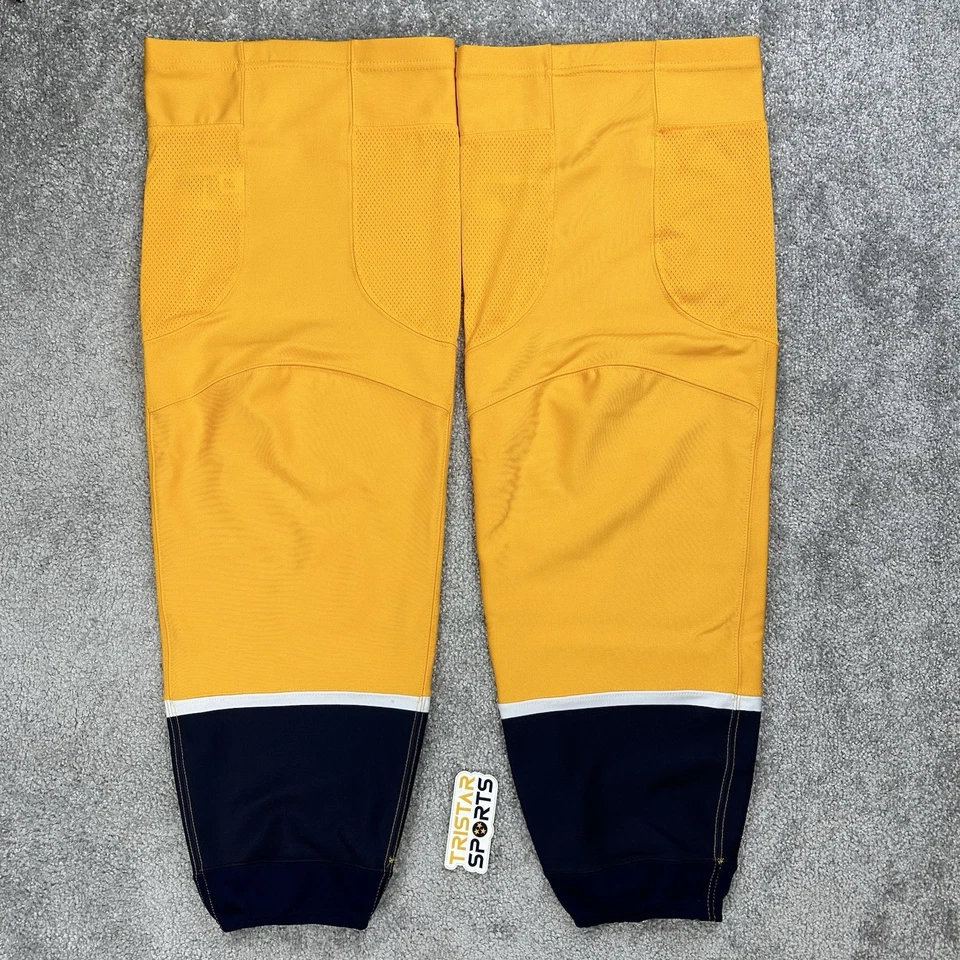 Calcetines de hockey Adidas NHL Nashville Predators Pro Stock para hombre talla XL+ edición del equipo Foto 2 de 4