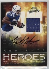 2007 Playoff Absolute Memorabilia Heroes 21/50 Joseph Addai #AH-14 Auto 1ek2