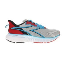 diadora Mythos Blushield Volo 4 Running  Mens Blue, Grey, Red Sneakers Athletic
