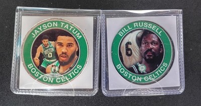 2022 The Highland Mint -CELTICS - JAYSON TATUM & BILL RUSSELL LIMITED SILVER/800
