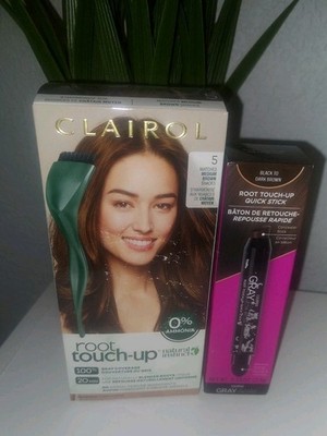 Clairol Nice n Easy root touch up, 6 light brown shades & Everpro Root Touch Up
