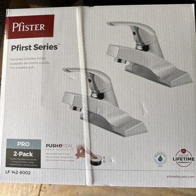 Pfister Pfirst Series 4 in Centerset Bathroom Faucet in Polished Chrome (2-Pack)