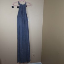 Show Me Your Mumu Amanda Maxi Dress in Dancing Queen Silver Smoke Size L