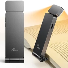 Book Light, Rechargeable Reading Lights for Books in Bed, Ultralight Clip-on ...