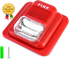 Fire Alarm 12 24v Dc Wired Sound And Light Fire Alarm Warning Strobe Siren Horn
